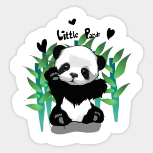 Little panda bear Sticker